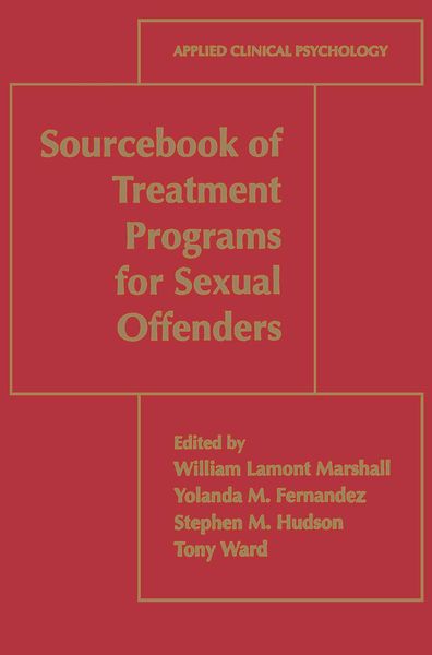 Produktbild: Sourcebook of Treatment Programs for Sexual Offenders