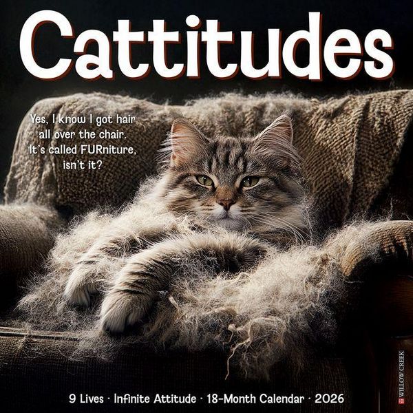 Produktbild: Cattitudes 2026 Wall Calendar