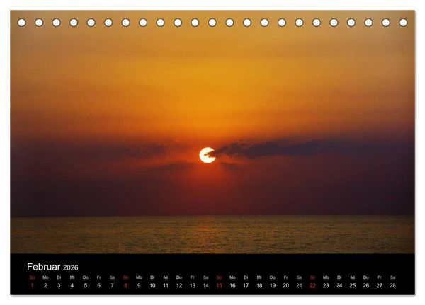 Produktbild: Kalabrien: Wo die Sonne Urlaub macht (Tischkalender 2026 DIN A5 quer), CALVENDO Monatskalender