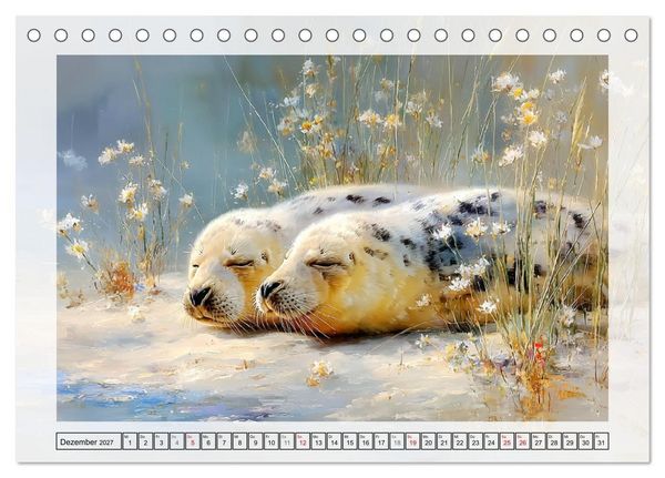Produktbild: K&uuml;stenleben. Zauberhafte Tiere am Meer (Tischkalender 2027 DIN A5 quer), CALVENDO Monatskalender
