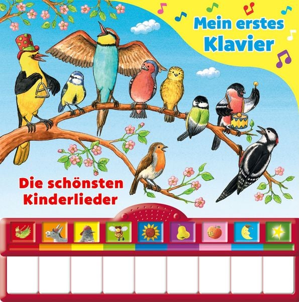 Produktbild: Singst du mit? Die sch&ouml;nsten Kinderlieder - Mein erstes Klavier - Kinderbuch mit Klaviertastatur, 9 Kinderlieder, Vor- und Nachspielfunktion, Pappbilderbuch ab 3 Jahren