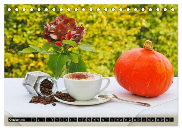 Produktbild: Feine Kaffeevariationen (Tischkalender 2026 DIN A5 quer), CALVENDO Monatskalender