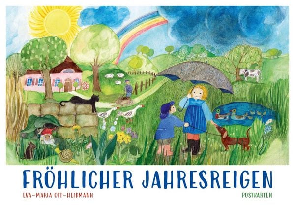 Produktbild: Postkartenbuch &raquo;Fr&ouml;hlicher Jahresreigen&laquo;
