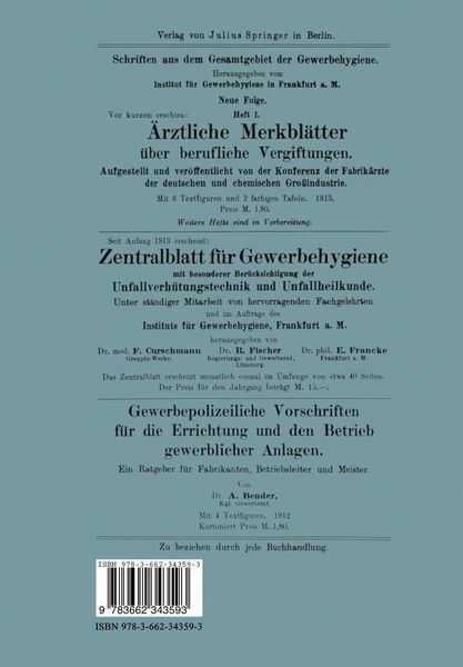 Produktbild: Die Bedeutung der Chromate f&uuml;r die Gesundheit der Arbeiter