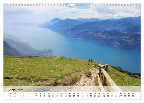 Produktbild: N&ouml;rdlicher Gardasee - Die Regionen um Limone und Malcesine (Wandkalender 2026 DIN A3 quer), CALVENDO Monatskalender