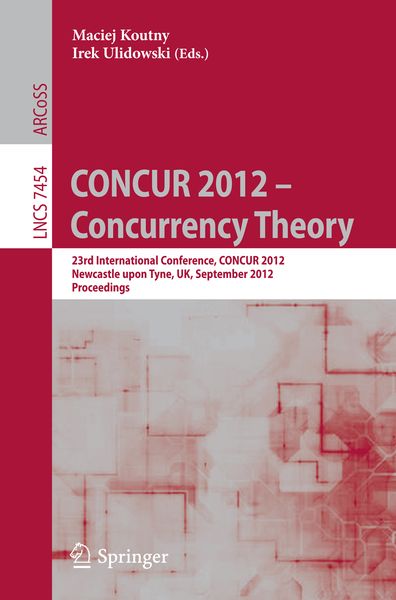 Produktbild: CONCUR 2012- Concurrency Theory