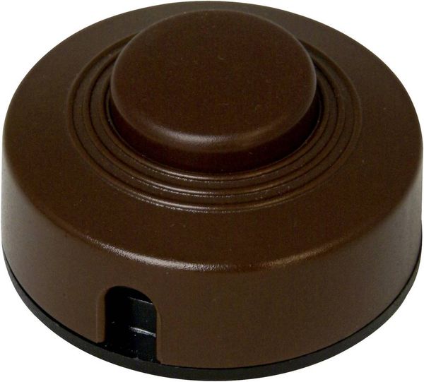 Kopp 191852084 Fußschalter mit Zugentlastung Braun 1 x Aus/Ein 2 A 1 St.