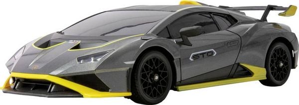 Amewi Lamborghini Huracan STO Drift Car Anthrazit Brushed 1:18 RC Modellauto Elektro Drift Allradantrieb (4WD) RtR 2,4 GHz inkl. Akku und Ladekabel,