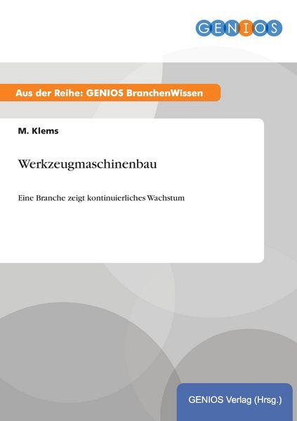 Produktbild: Werkzeugmaschinenbau