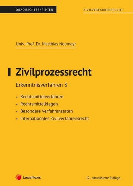 Produktbild: Zivilprozessrecht Erkenntnisverfahren 3 (Skriptum)