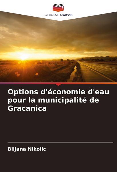 Produktbild: Options d'&eacute;conomie d'eau pour la municipalit&eacute; de Gracanica