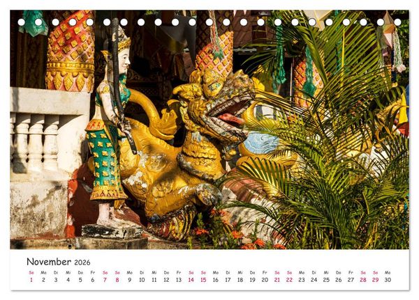 Produktbild: Laos - Im Herzen Indochinas (Tischkalender 2026 DIN A5 quer), CALVENDO Monatskalender