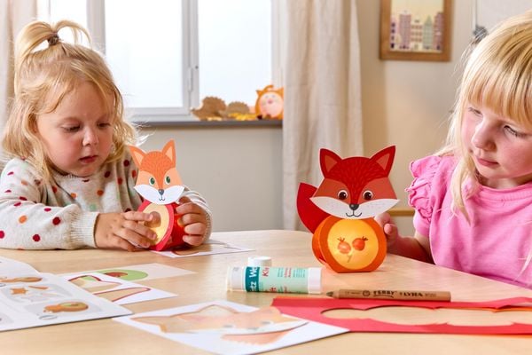 Produktbild: Bastelset - Erstes Kleben Minilichter Fuchs
