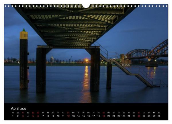 Produktbild: K&ouml;ln bei Nacht (Wandkalender 2026 DIN A3 quer), CALVENDO Monatskalender