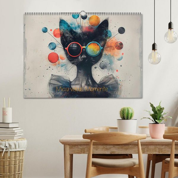 Produktbild: Miau-velous Momente (Wandkalender 2026 DIN A2 quer), CALVENDO Monatskalender