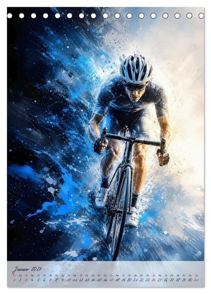 Produktbild: Herzschlag 180 - Wenn Rennradsport zur Kunst wird (Tischkalender 2027 DIN A5 hoch), CALVENDO Monatskalender
