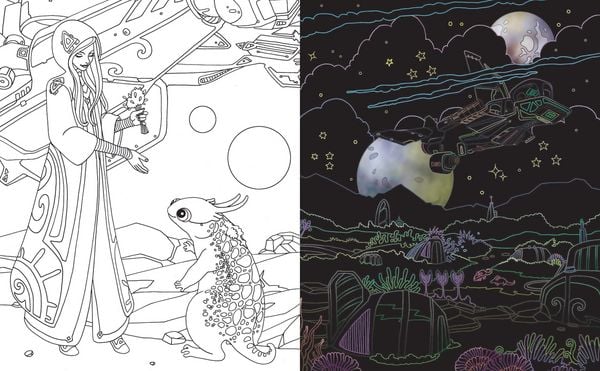 Produktbild: Magische Galaxien - Kritzel-Kratzel-Buch f&uuml;r Kinder ab 7 Jahren