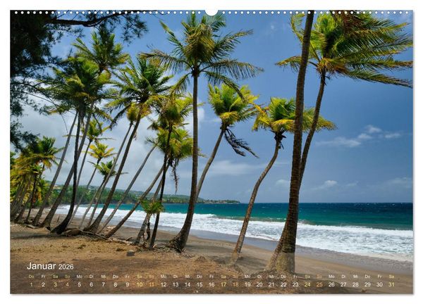 Produktbild: Guadeloupe - Karibische Traumstr&auml;nde (hochwertiger Premium Wandkalender 2026 DIN A2 quer), Kunstdruck in Hochglanz