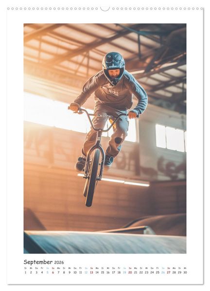 Produktbild: BMX Action (Wandkalender 2026 DIN A2 hoch), CALVENDO Monatskalender
