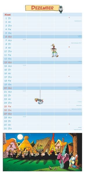 Produktbild: Asterix 2026 Familienplaner - Familien-Timer - Termin-Planer - Kids - Kinder-Kalender - Familien-Kalender - 22x45