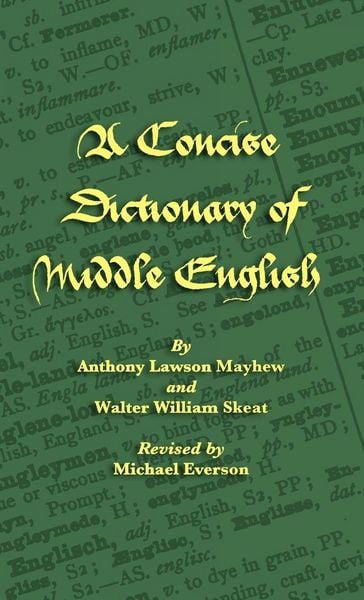 Produktbild: A Concise Dictionary of Middle English