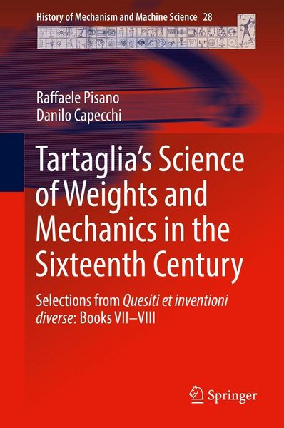 Produktbild: Tartaglia's Science of Weights and Mechanics in the Sixteenth Century