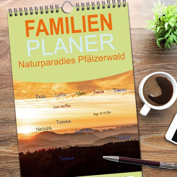 Produktbild: Familienplaner 2026 - Naturparadies Pf&auml;lzerwald mit 5 Spalten (Wandkalender, 21 x 45 cm) CALVENDO