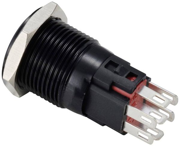 Produktbild: TRU COMPONENTS TC-12647460 Druckschalter 250 V/AC 3 A 1 x Aus/(Ein) IP65 RGB rastend Aluminium, eloxiert 1 St.