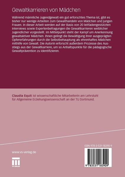 Produktbild: Gewaltkarrieren von M&auml;dchen