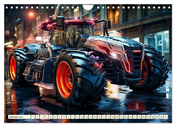 Produktbild: Traktor Fantasien (Wandkalender 2026 DIN A4 quer), CALVENDO Monatskalender