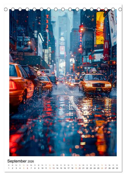 Produktbild: Regen Tage (Tischkalender 2026 DIN A5 hoch), CALVENDO Monatskalender