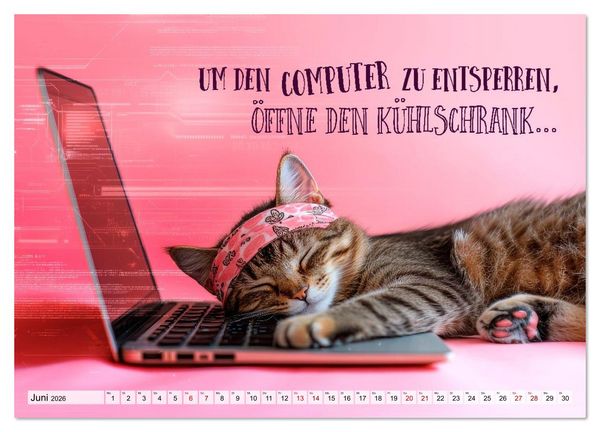 Produktbild: Tierischer Taskmanager (Wandkalender 2026 DIN A4 quer), CALVENDO Monatskalender
