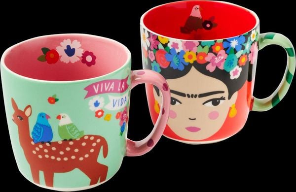 Produktbild: Fiesta del Sol Kaffeebecher Frida Kahlo, 350 ml