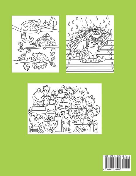 Produktbild: Cute Cat Coloring Book