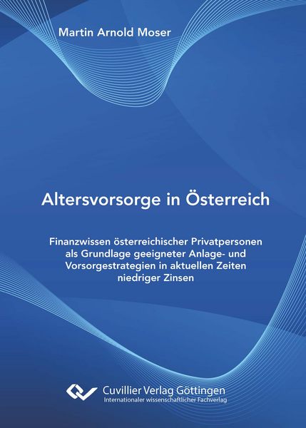 Produktbild: Altersvorsorge in &Ouml;sterreich