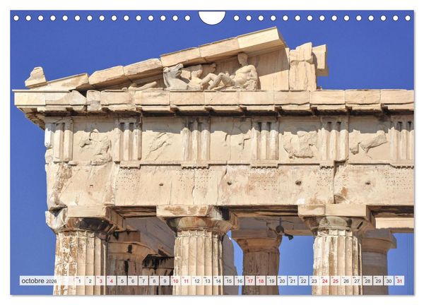 Produktbild: Gr&egrave;ce antique et Architecture (Calendrier mural 2026 DIN A4 vertical), CALVENDO calendrier mensuel