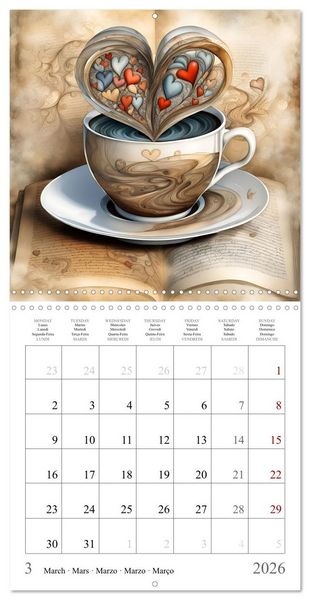 Produktbild: Enchanting mugs (Wall Calendar 2026 12 &times; 12 Inch) CALVENDO 12 Month Wall Calendar