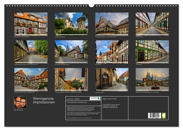 Produktbild: Wernigerode Impressionen (Wandkalender 2026 DIN A2 quer), CALVENDO Monatskalender