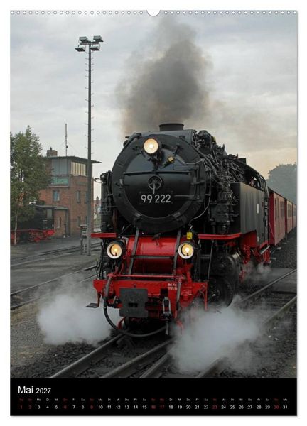 Produktbild: Die Brockenbahn (Wandkalender 2027 DIN A2 hoch), CALVENDO Monatskalender