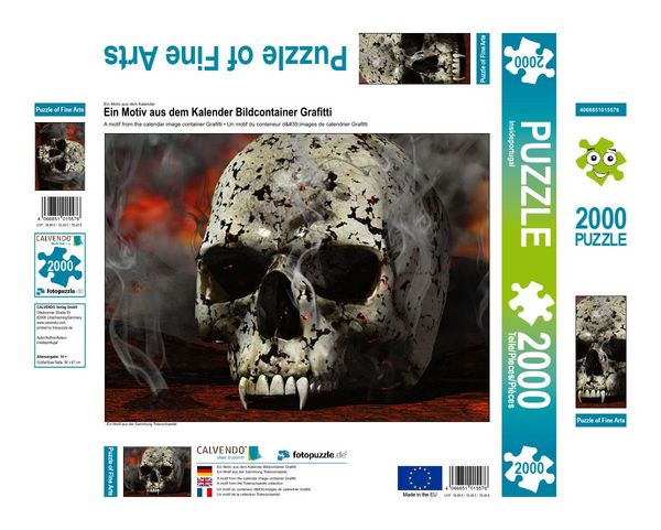 Produktbild: CALVENDO Puzzle Ein Motiv aus dem Kalender Bildcontainer Grafitti | 2000 Teile Lege-Gr&ouml;&szlig;e 90x67cm Foto-Puzzle f&uuml;r gl&uuml;ckliche Stunden