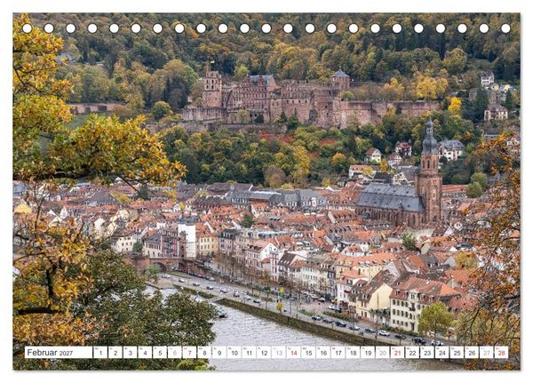 Produktbild: Baden-W&uuml;rttemberg - Heidelberg (Tischkalender 2027 DIN A5 quer), CALVENDO Monatskalender