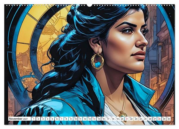 Produktbild: Dark Eyes and Deep Emotions, Adelina&rsquo;s Mysterious World (High Quality Premium Wall Calendar 2027 DIN A2 landscape),CALVENDO 12 Month Wall Calendar