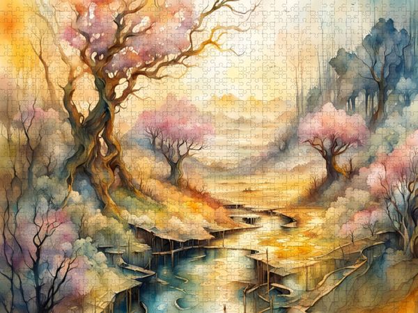 Produktbild: CALVENDO Puzzle Sonniger Fr&uuml;hling | 1000 Teile Lege-Gr&ouml;&szlig;e 64x48cm Foto-Puzzle f&uuml;r gl&uuml;ckliche Stunden