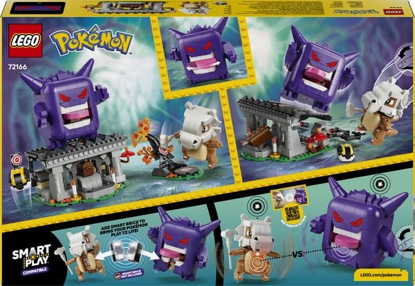 Produktbild: LEGO Pok&eacute;mon SMART Play: Tragossos und Gengars Gruselduell kompatibles Set 72166