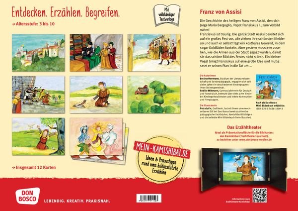 Produktbild: Franz von Assisi - Die Geschichte des heiligen Franziskus. Kamishibai Bildkartenset.
