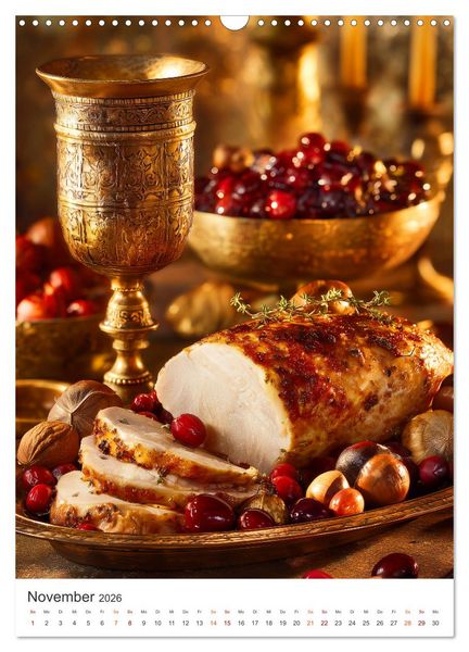 Produktbild: Das Gourmet Jahr (Wandkalender 2026 DIN A3 hoch), CALVENDO Monatskalender