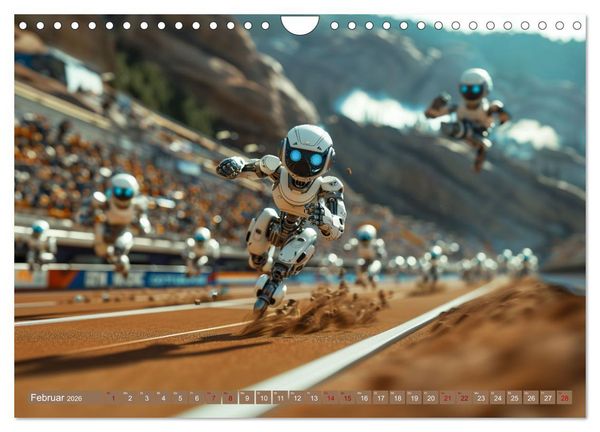 Produktbild: Neues aus dem Roboter Sport Club (Wandkalender 2026 DIN A4 quer), CALVENDO Monatskalender