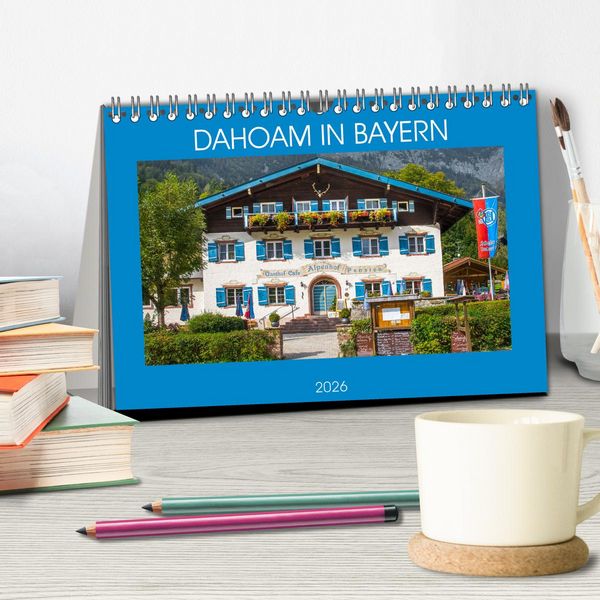 Produktbild: Dahoam in Bayern (Tischkalender 2026 DIN A5 quer), CALVENDO Monatskalender