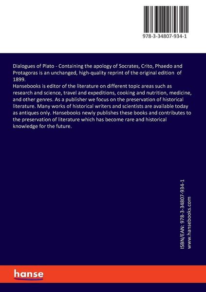 Produktbild: Dialogues of Plato