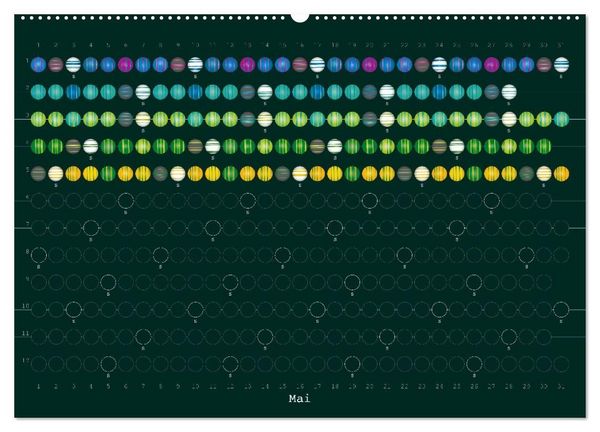 Produktbild: Perlenkalender (hochwertiger Premium Wandkalender 2027 DIN A2 quer), Kunstdruck in Hochglanz